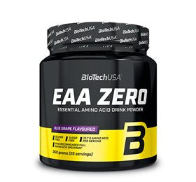 Detaljeret produktbillede af BioTechUSA EAA Zero Blue Grape 350g. på tilbud
