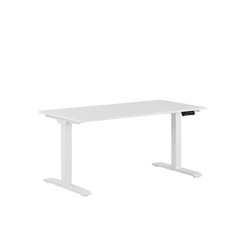 Produktbillede af Premium Hæve/Sænkebord m/2 motorer 140x70cm Hvid-hvid på tilbud