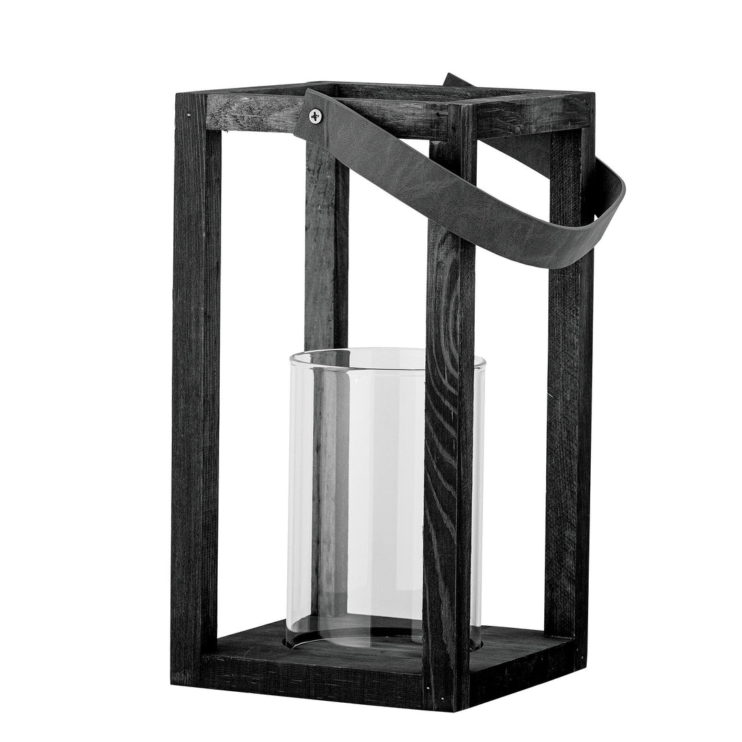 BLOOMINGVILLE Lyra Lanterne m/Glas Sort Fyr