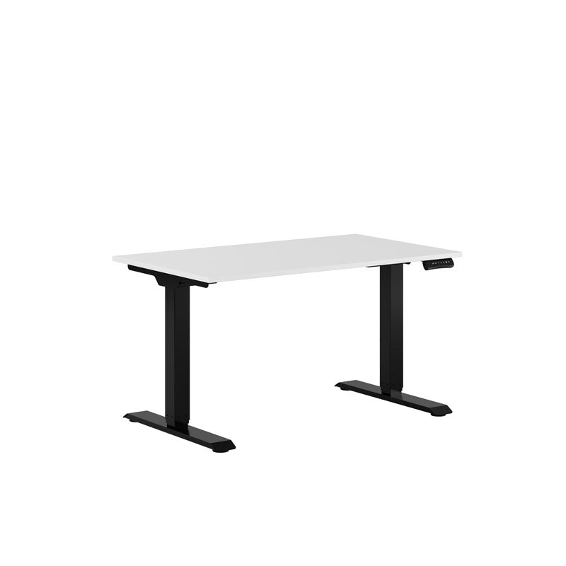 Produktbillede af Premium Hæve/Sænkebord m/2 motorer 120x70cm Hvid-sort på tilbud