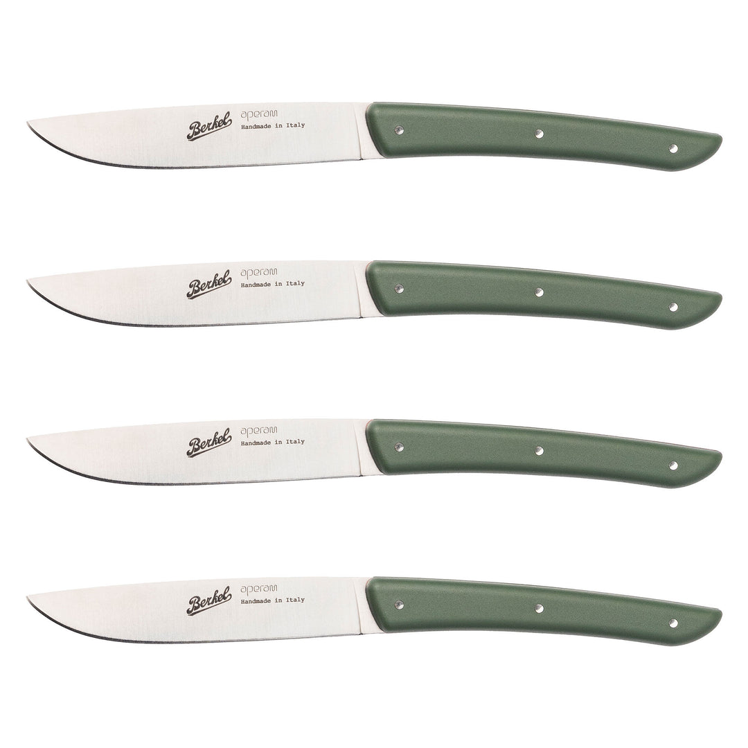 Berkel Berkel Steakkniv 4 stk, olivengrøn ❤ produktfoto i kategorien Steakkniv