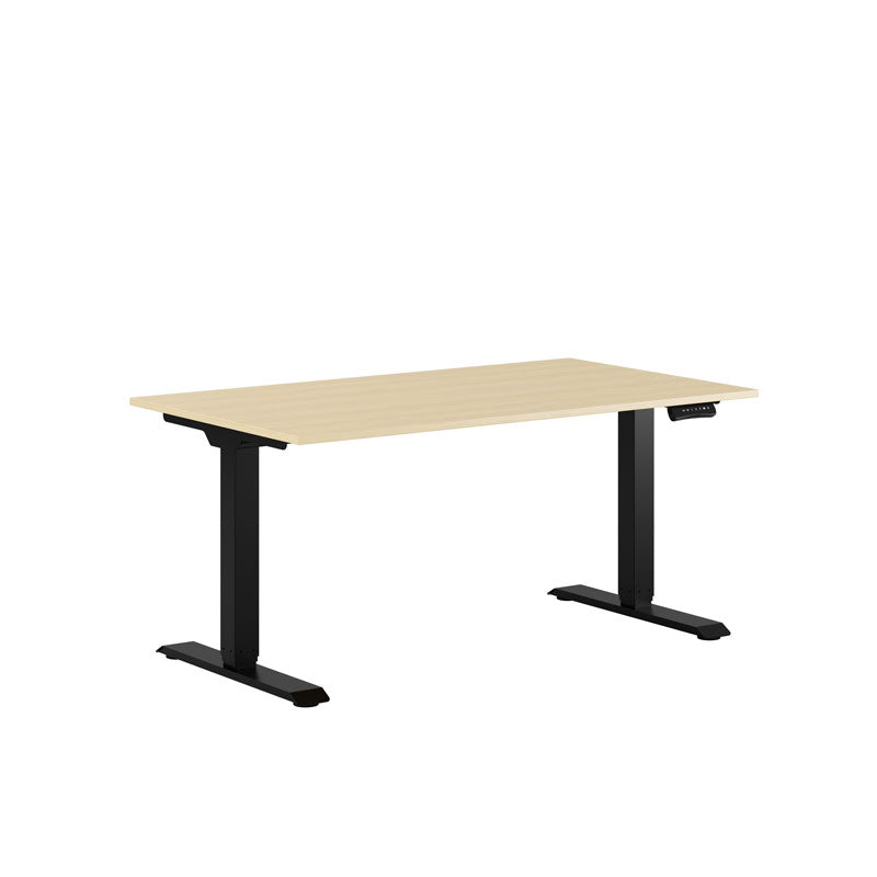 Produktbillede af Premium Hæve/Sænkebord m/2 motorer 140x80cm Eg-sort på tilbud