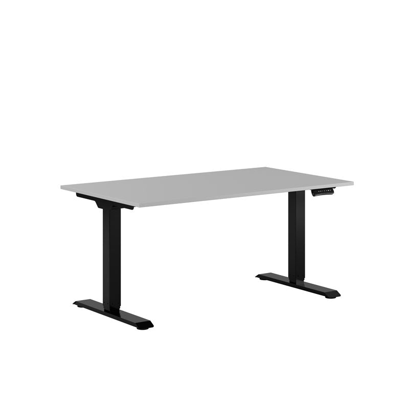 Produktbillede af Premium Hæve/Sænkebord m/2 motorer 140x80cm Grå-sort på tilbud