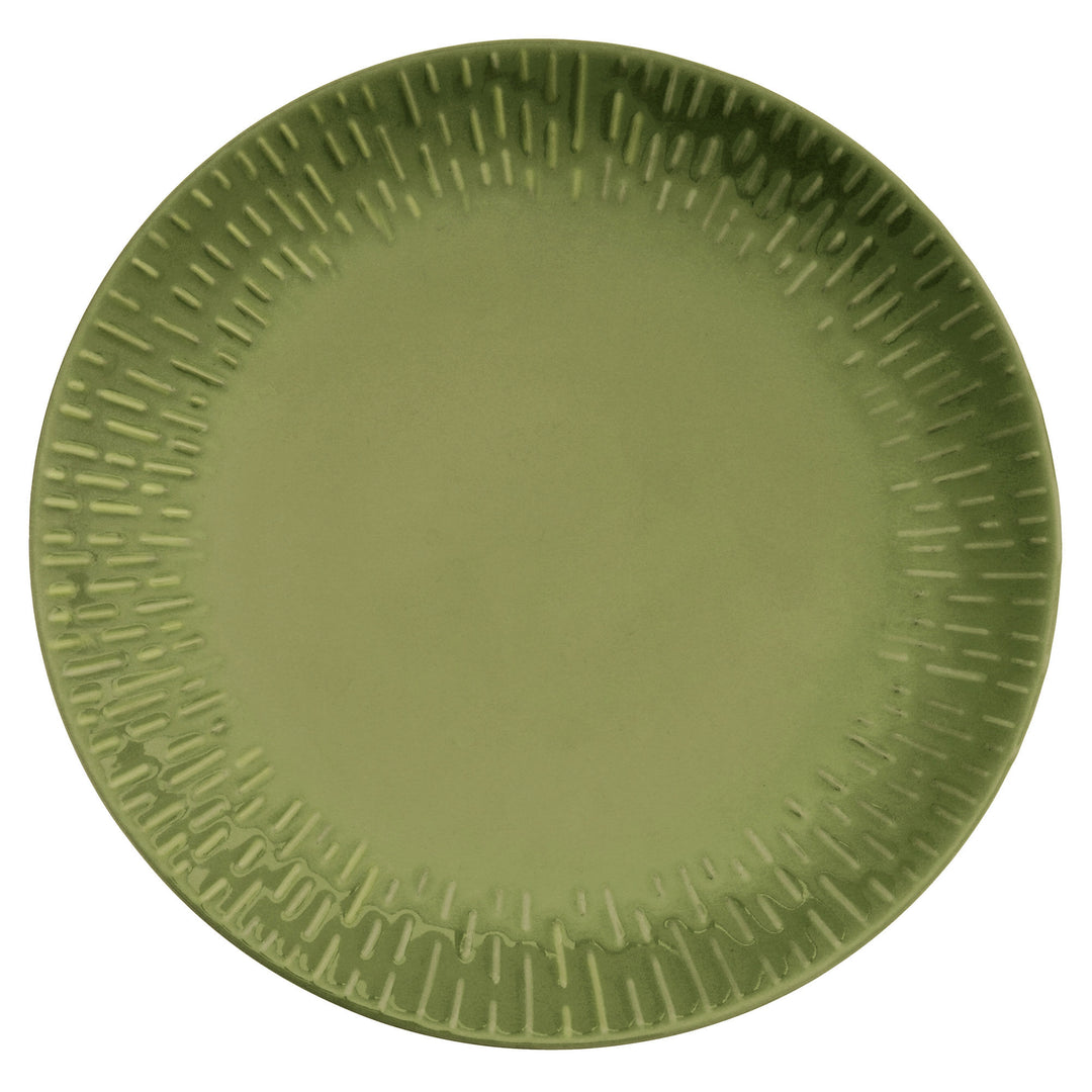 Aida Aida Confetti middagstallerken 27,5 cm, olive ❤ produktfoto i kategorien Madtallerken