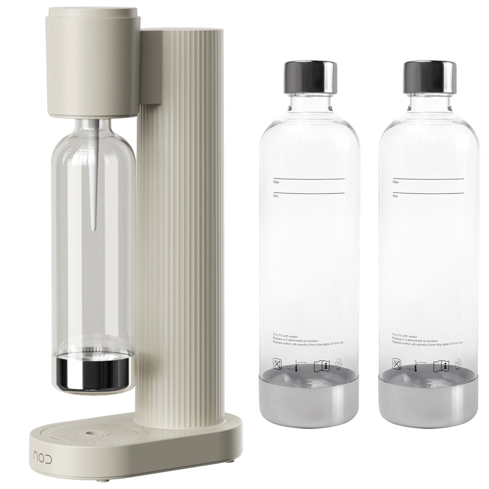 Nod NOD Kulsyremaskine Sand + 2 ekstra flasker – produktbillede (Sodavandsmaskiner)