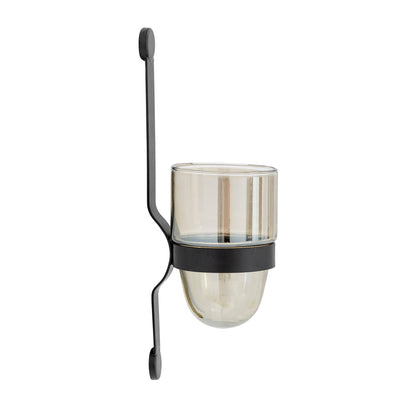 Bloomingville - Jasmina Vægstage, Sort, Glas H36 cm ❤ Stort online udvalg i Bloomingville ❤ Billig fragt og hurtig levering 2 - 5 hverdage ❤ Varenummer: BGH-47083884249418 / Ean: '5711173299867 på lager - Udsalg på Alle produkter Spar op til 55% - Over 360 kendte mærker på udsalg
