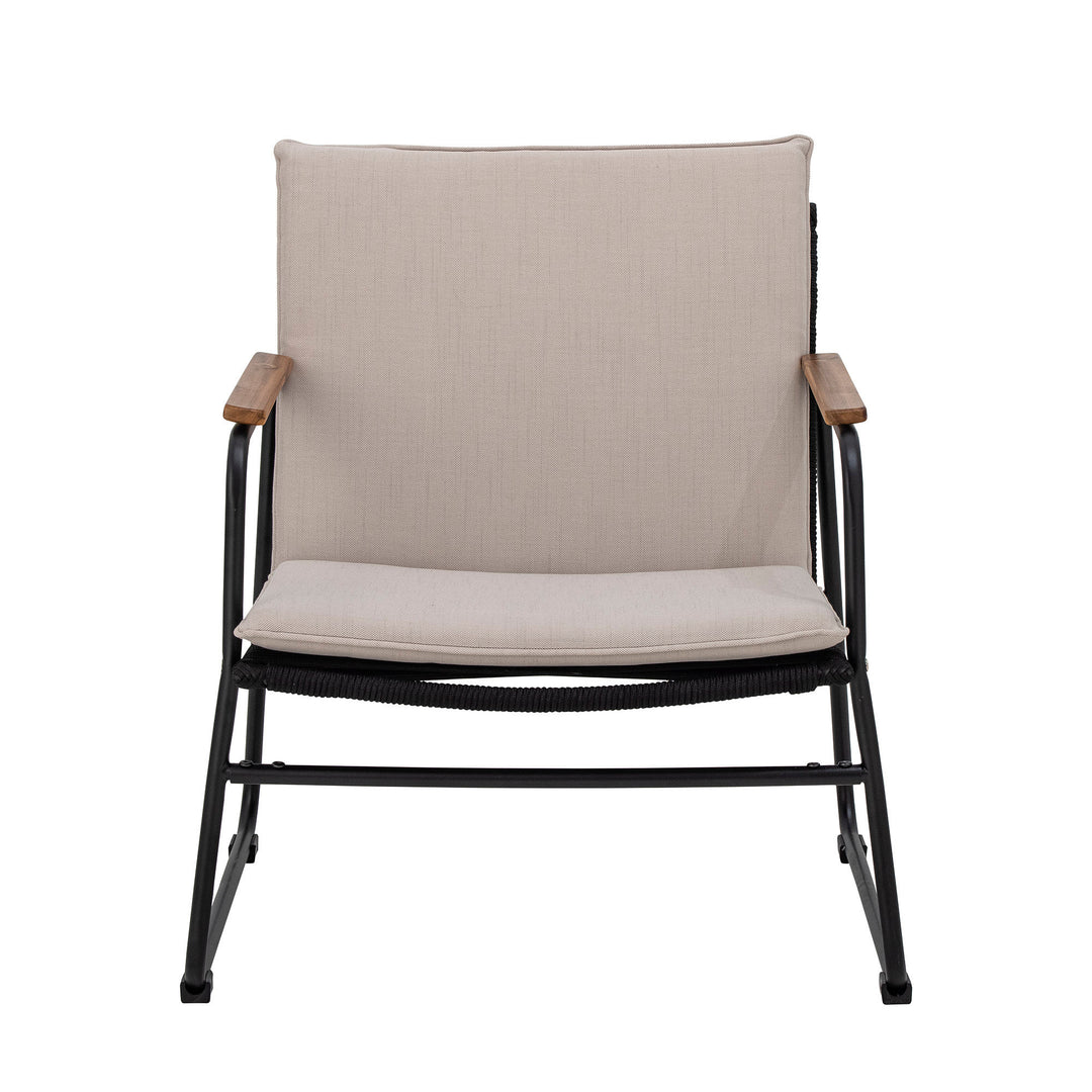 Produktbillede af BLOOMINGVILLE HAMPTON LOUNGESTOL METAL SORT 65 i premium kvalitet
