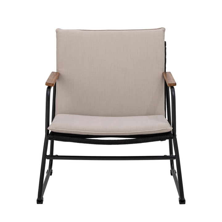 Produktbillede af BLOOMINGVILLE HAMPTON LOUNGESTOL METAL SORT 65 i premium kvalitet
