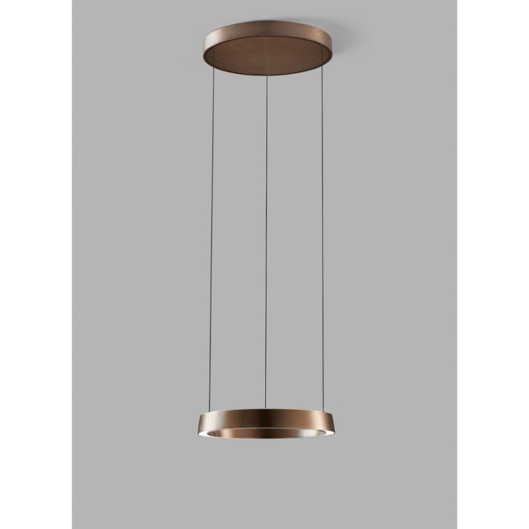Produktbillede af Edge Round Ø400 Pendel Rose Gold LIGHT-POINT i premium kvalitet