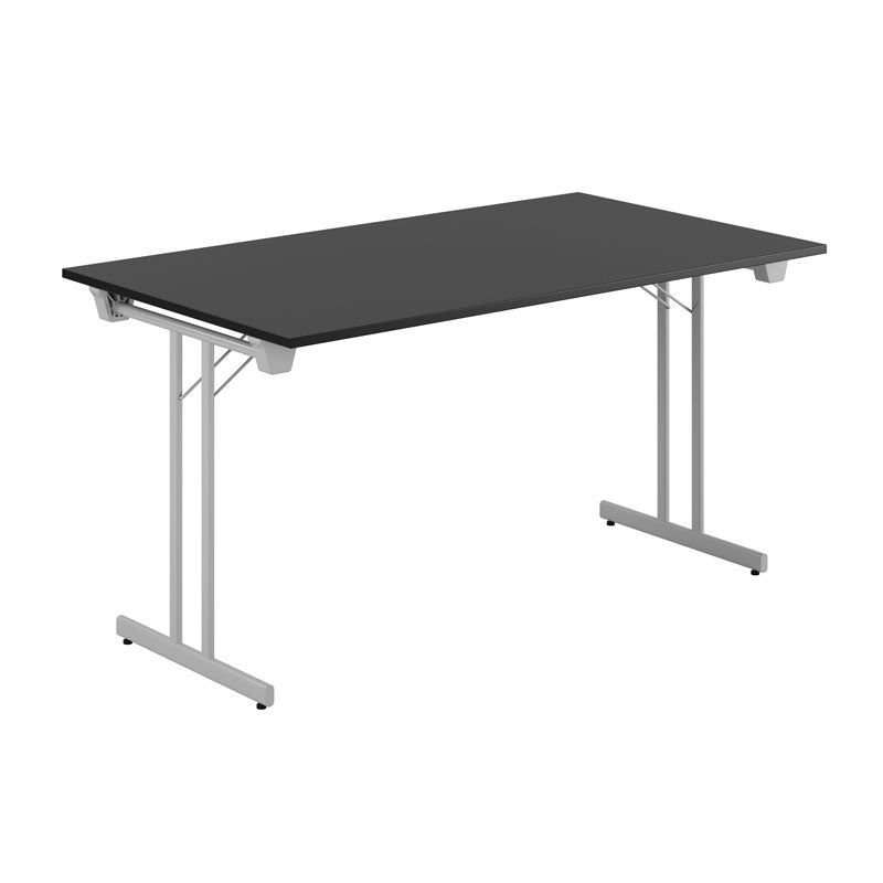 Produktbillede af Dinner Style 140x80cm Sammenklappeligt bord Sort-grå på tilbud