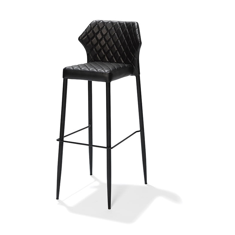 Produktbillede af Louis Stabel barstol med sædehøjde 80cm Sort på tilbud
