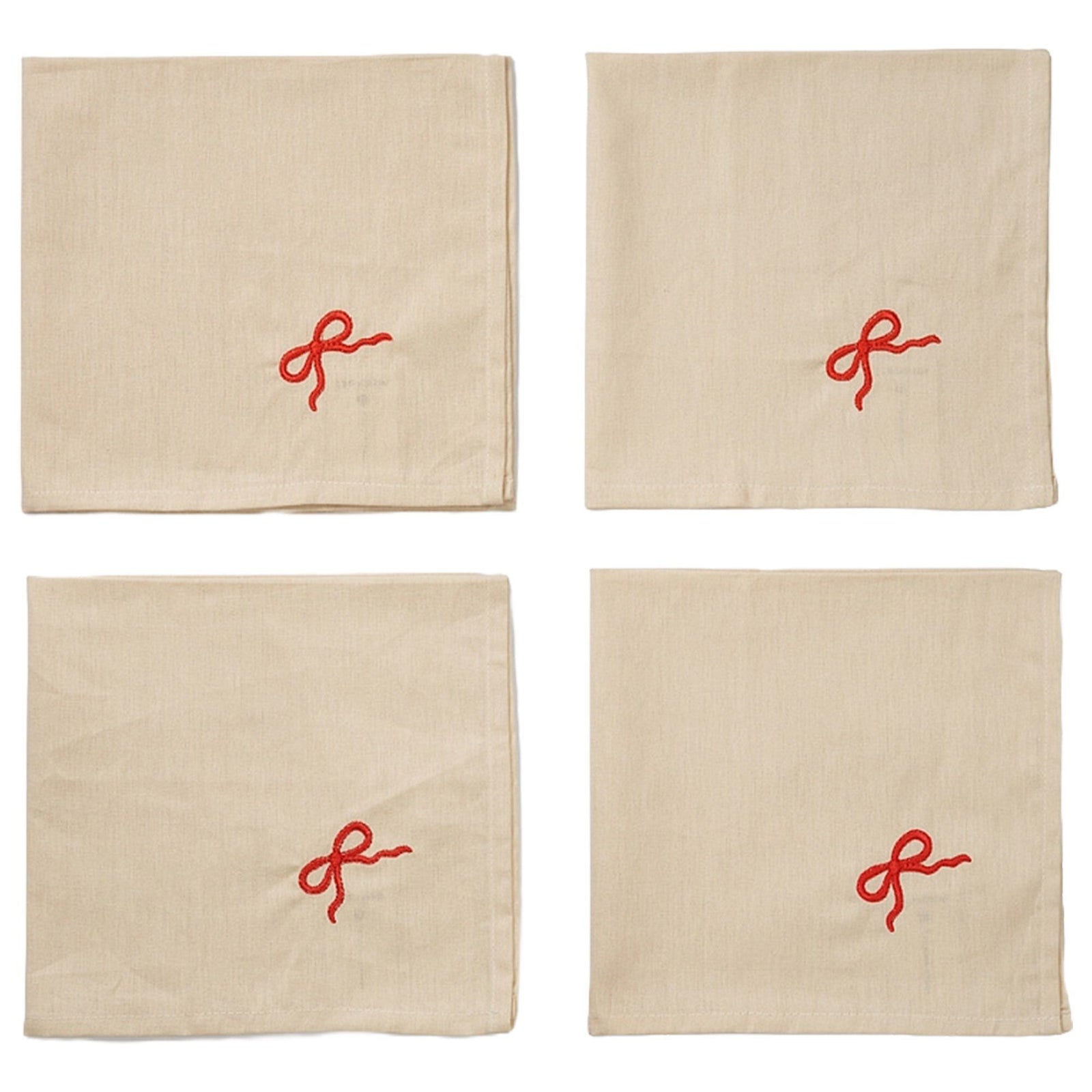 Midnatt Midnatt Bow servietter 40x40 cm 4-pak ❤ detaljebillede i kategorien Serviet