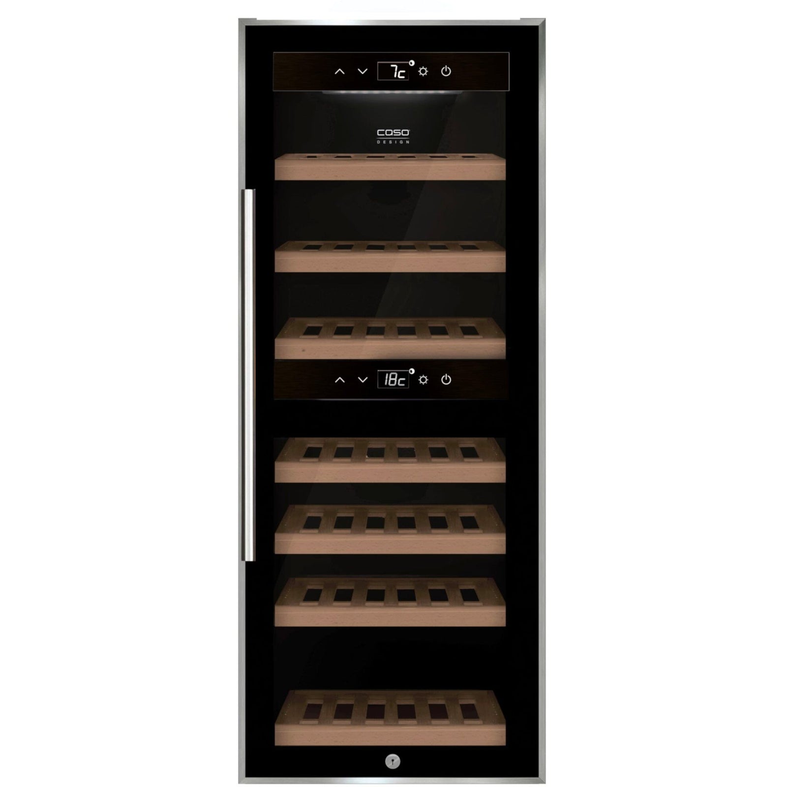 Caso Caso WineComfort 38 flasker sort – produktbillede (Vinkøleskabe)