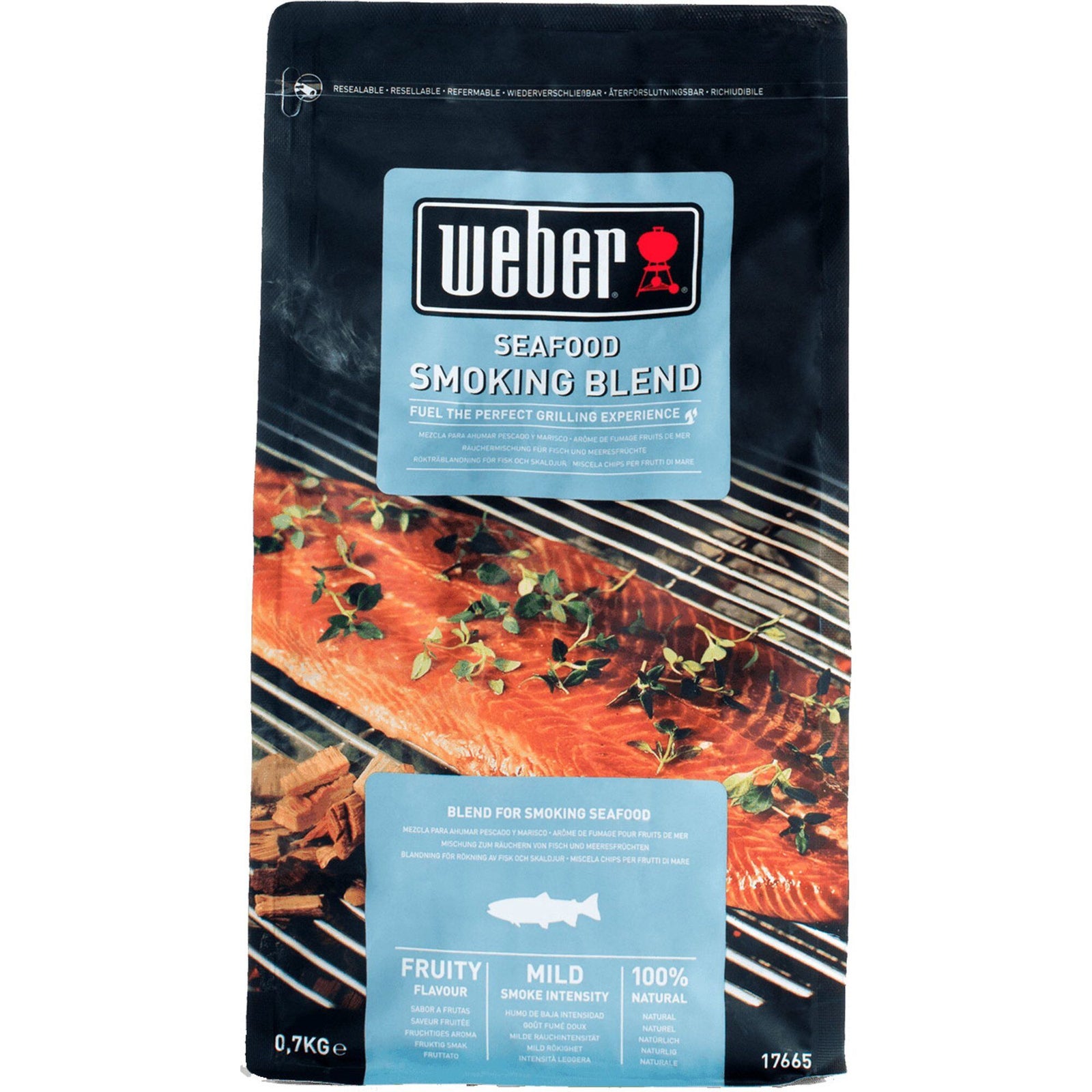 Weber Weber Røgflis til fisk og skaldyr – close-up (Røgpiller)