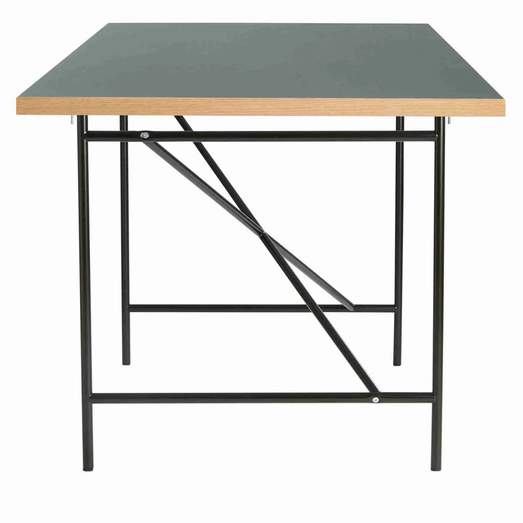Produktbillede af EIERMANN1 DESK DARK GREY TABLETOP/BLACK FRAME PLEASE WAIT TO BE SEATED 120 i premium kvalitet