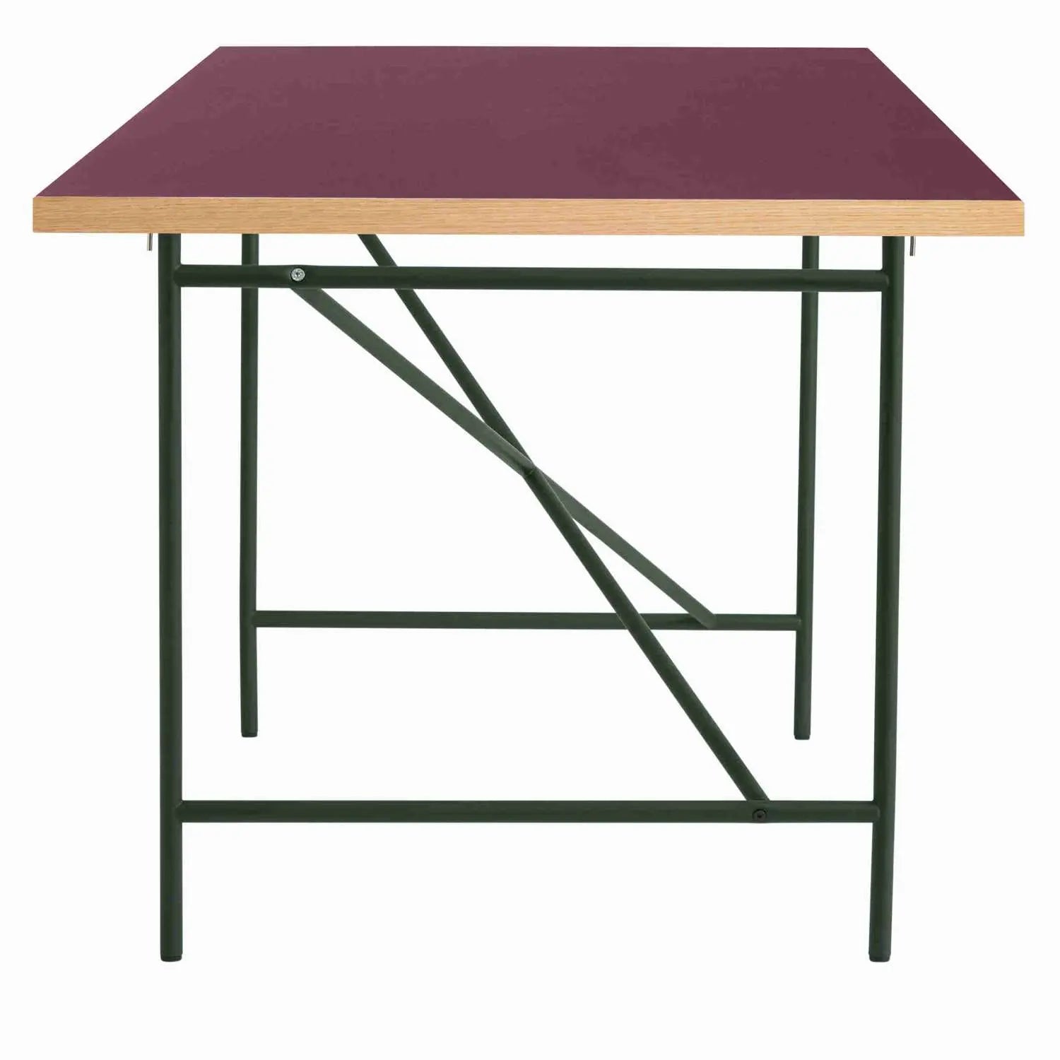Produktbillede af EIERMANN1 DESK BURGUNDY TABLETOP/BLACK FRAME PLEASE WAIT TO BE SEATED 160 i premium kvalitet