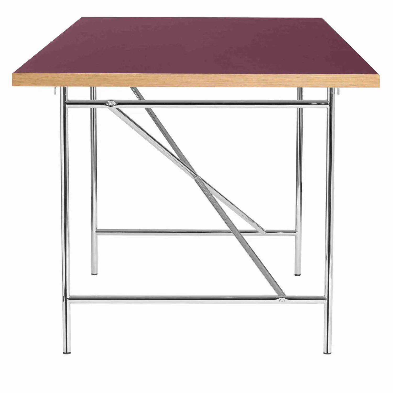 Produktbillede af EIERMANN1 DESK BURGUNDY TABLETOP/CHROME FRAME PLEASE WAIT TO BE SEATED 160 i premium kvalitet