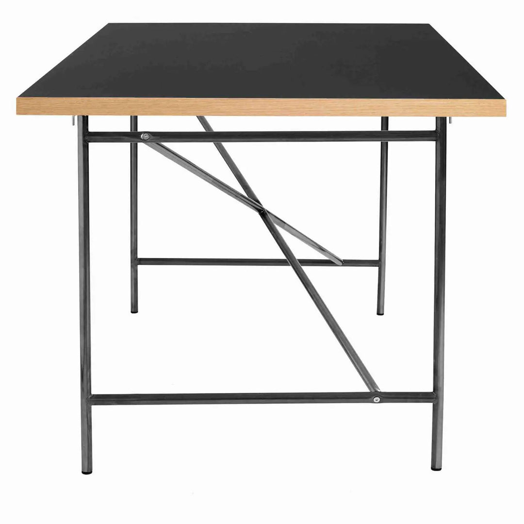 Produktbillede af EIERMANN1 DESK BLACK TABLETOP/LACQUERED STEEL FRAME PLEASE WAIT TO BE SEATED 120 i premium kvalitet