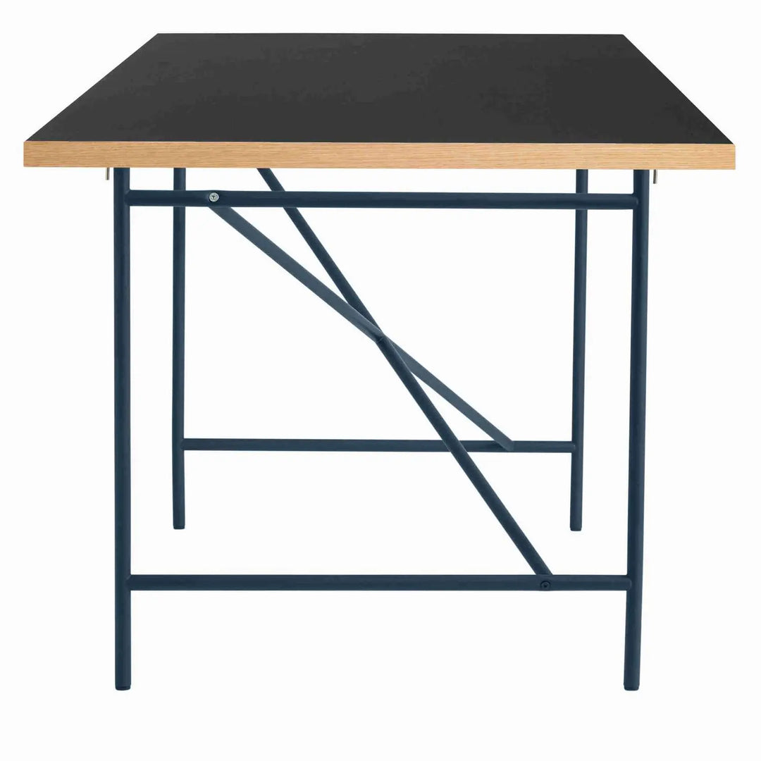 Produktbillede af EIERMANN1 DESK BLACK TABLETOP/NAVY BLUE FRAME PLEASE WAIT TO BE SEATED 160 i premium kvalitet
