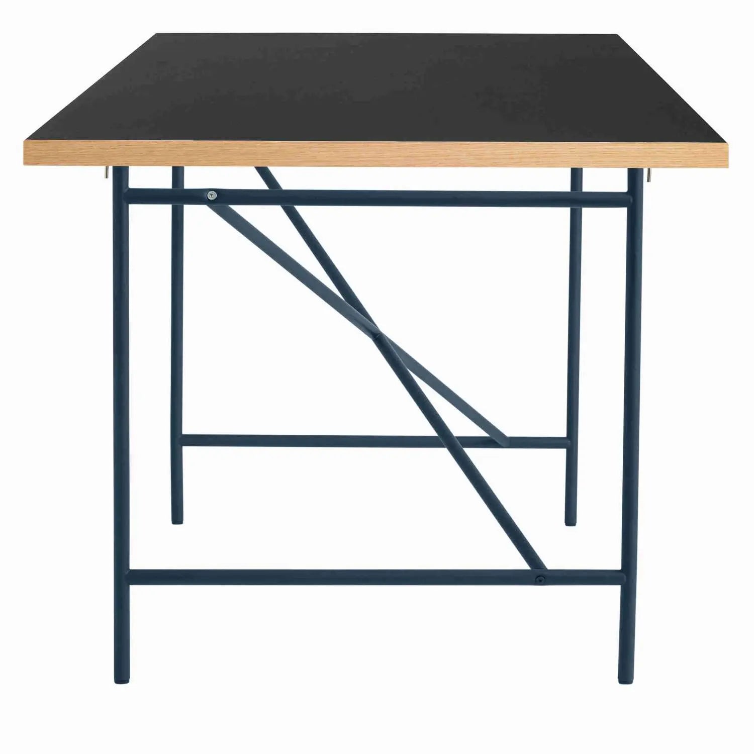 Produktbillede af EIERMANN1 DESK BLACK TABLETOP/NAVY BLUE FRAME PLEASE WAIT TO BE SEATED 120 i premium kvalitet
