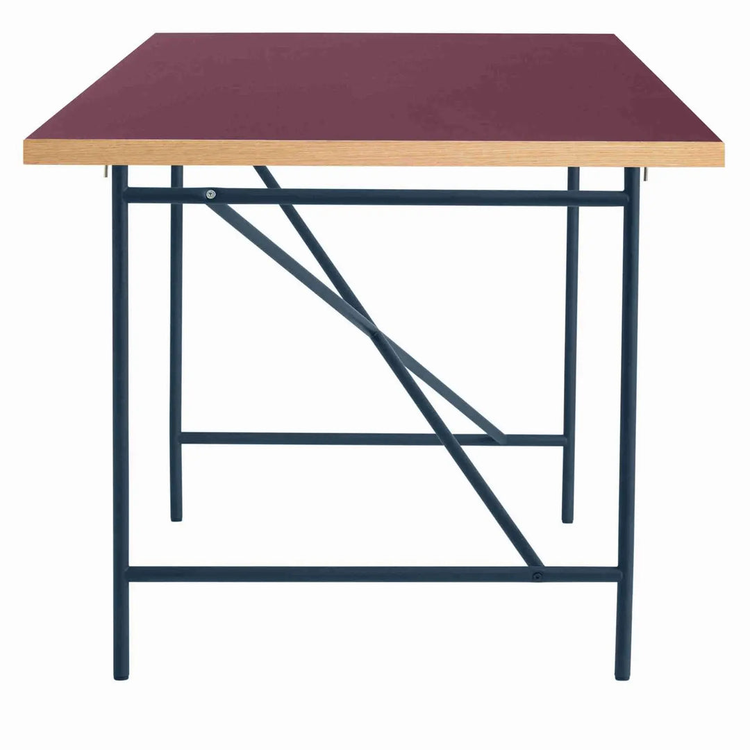 Produktbillede af EIERMANN1 DESK BURGUNDY TABLETOP/NAVY BLUE FRAME PLEASE WAIT TO BE SEATED 160 i premium kvalitet