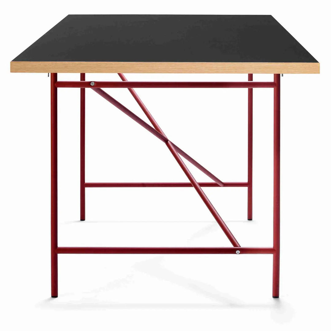 Produktbillede af EIERMANN1 DESK BLACK TABLETOP/RUST RED FRAME PLEASE WAIT TO BE SEATED 120 i premium kvalitet