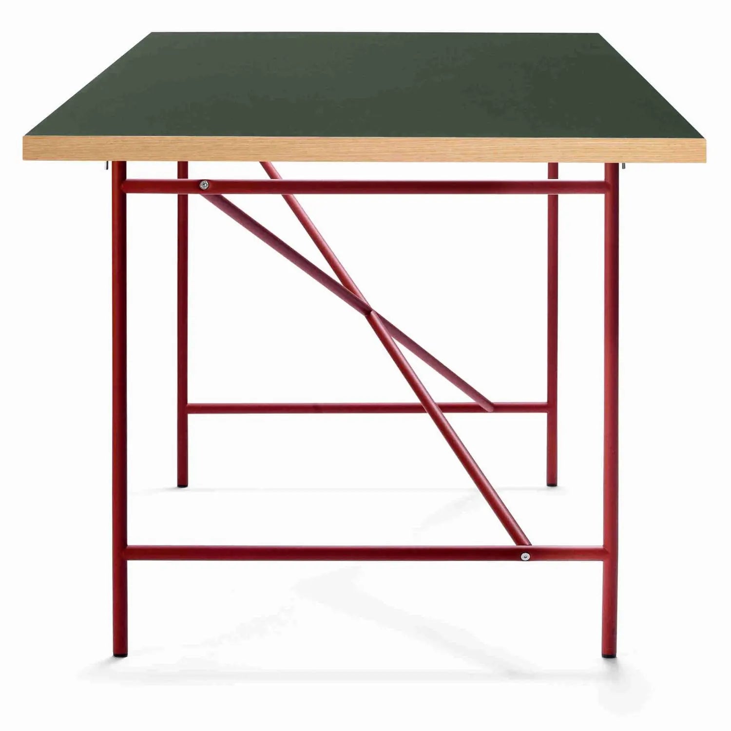 Produktbillede af EIERMANN1 DESK CEDAR GREEN TABLETOP/RUST RED FRAME PLEASE WAIT TO BE SEATED 120 i premium kvalitet