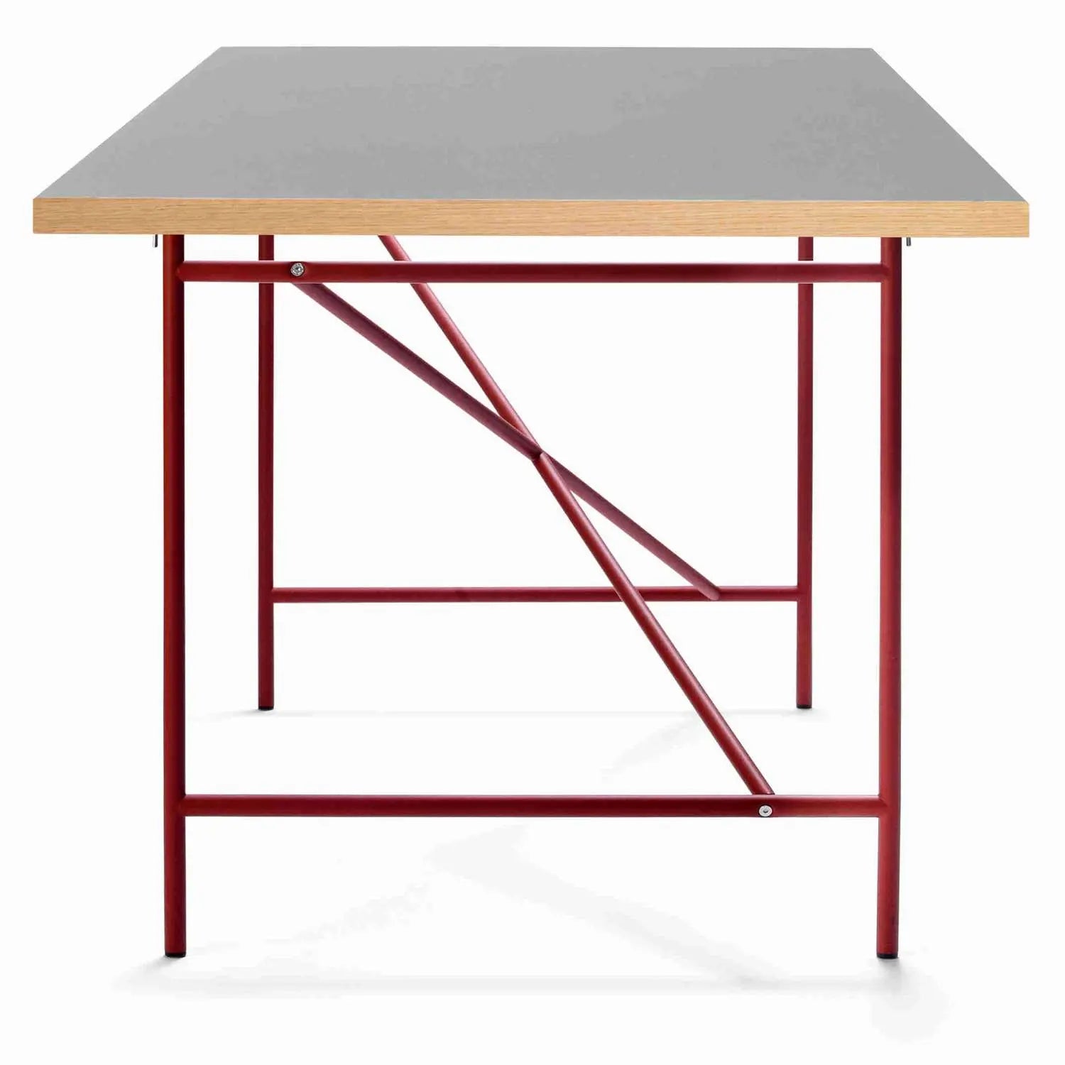 Produktbillede af EIERMANN1 DESK GREY TABLETOP/RUST RED FRAME PLEASE WAIT TO BE SEATED 120 i premium kvalitet