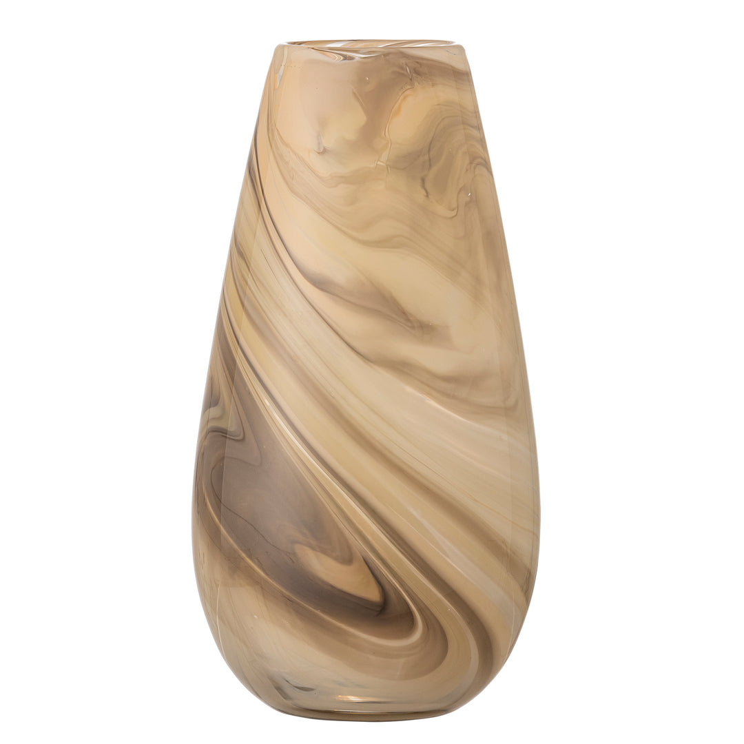 BLOOMINGVILLE Algar vase brun glas D14,5xH28