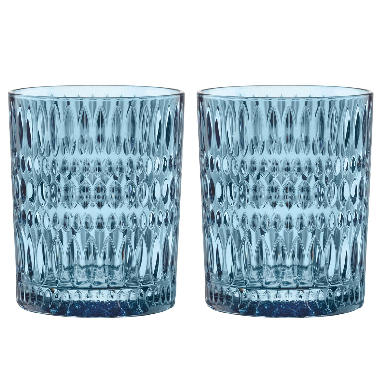 Nachtmann Nachtmann Ethno tumblerglas 30,4 cl, vintage blue, 2 stk. ❤ frontbillede (Tumblerglas)