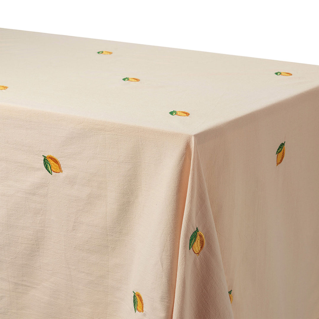 Midnatt Midnatt Soda Lemon Dug 180x145 cm, beige – frontbillede (Dug)