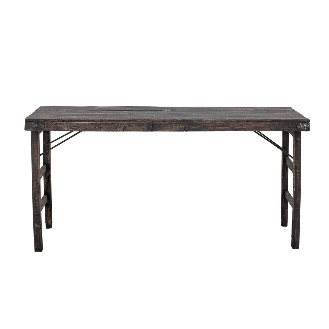 CREATIVE COLLECTION Cali spisebord foldbar sort genanvendt træ 168x56