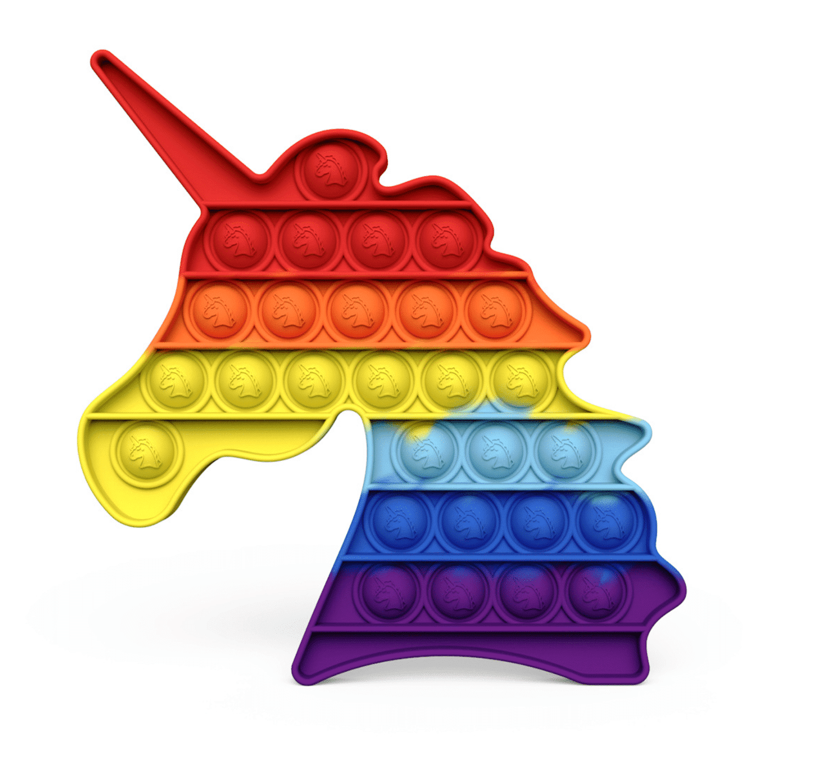 Produktbillede af Køb Fidget Toys Pop It Bubbles Enhjørning Regnbue (flere farver) Grøn på tilbud