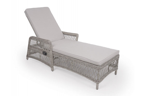 Produktbillede af Enø Lys Grå Solseng Inkl. hynde på tilbud i høj kvalitet