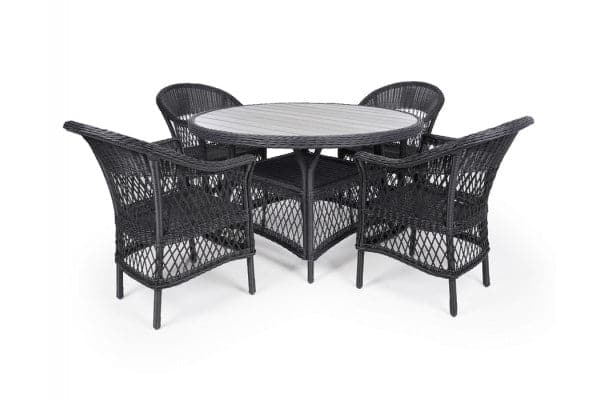 Enø Sort Havemøbelsæt - Ø 130 cm ❤ Stort online udvalg i Havemøbelland ❤ Billig fragt og hurtig levering 2 - 5 hverdage ❤ Varenummer: HML-DK2880 / Ean: på lager - Udsalg på HAVEMØBELSÆT Spar op til 64% - Over 350 kendte brands på udsalg