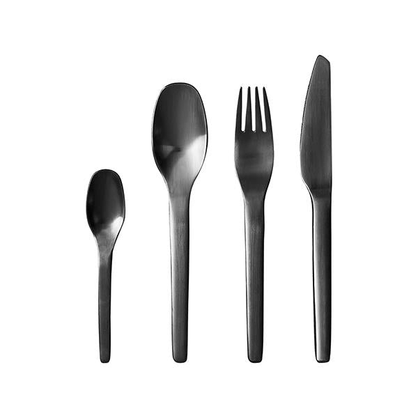 Produktbillede af Aida ENSO 16 dele bestiksæt Mat sort i premium kvalitet
