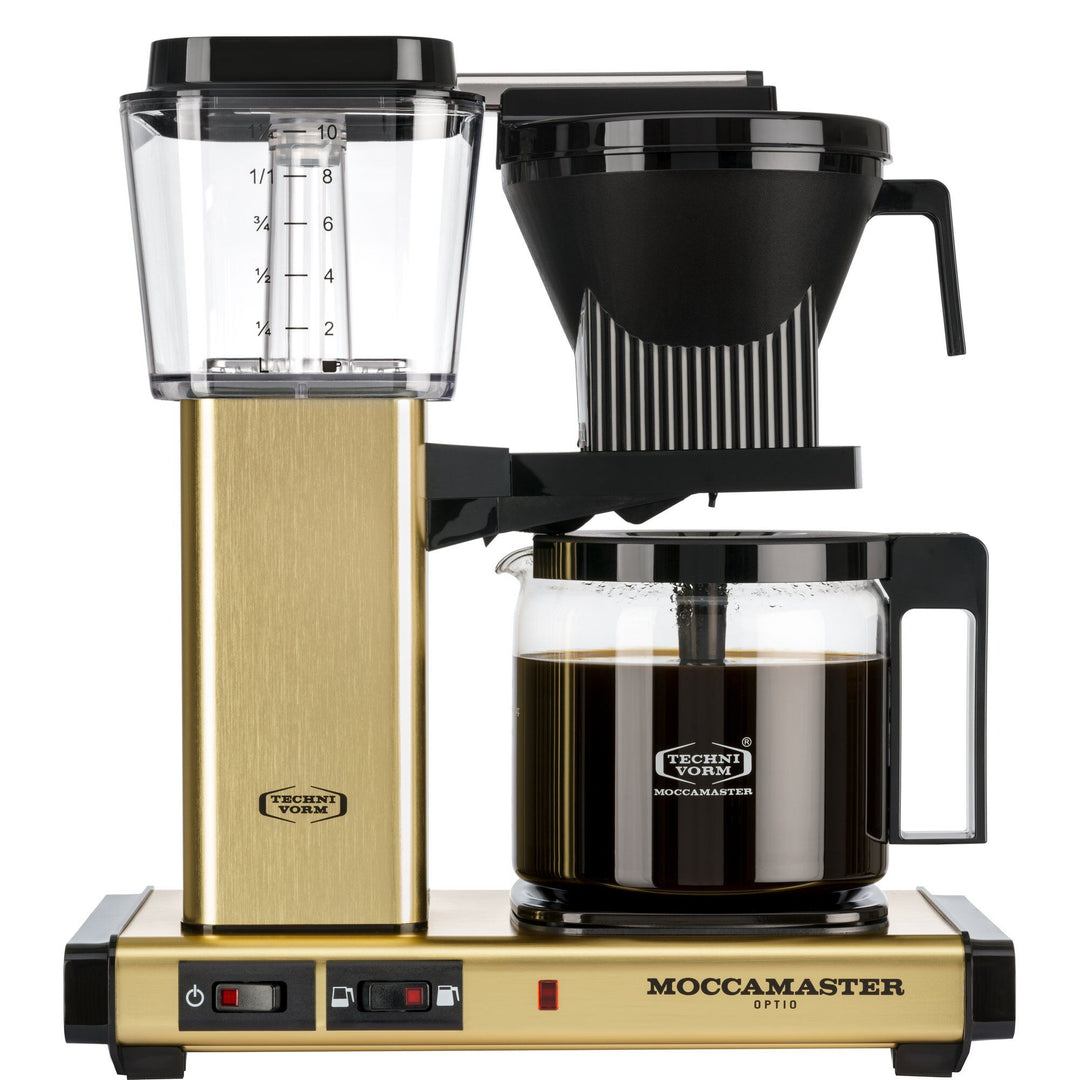 Moccamaster Moccamaster Optio kaffemaskine 1,25 liter, Gold – frontbillede (Kaffemaskiner)