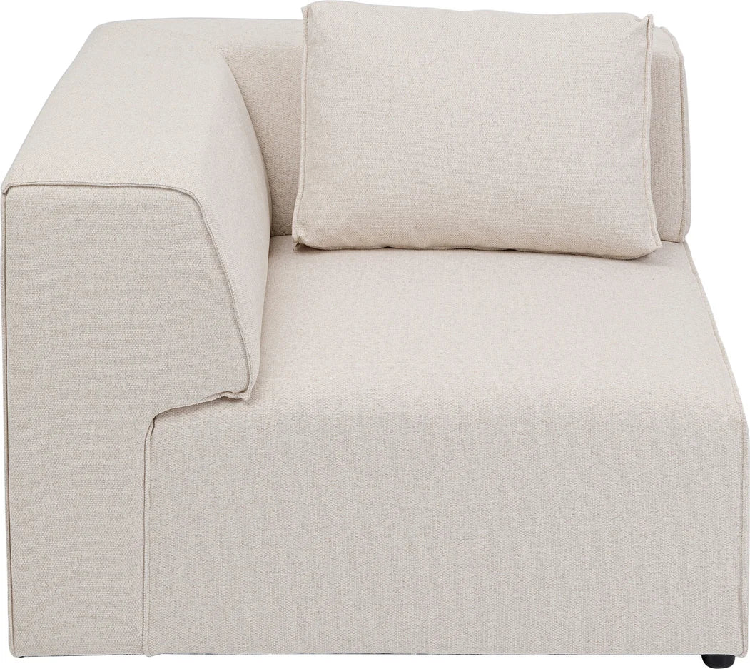 KARE DESIGN Infinity Corner Elements Cream Right modul creme polyester og polypropylen