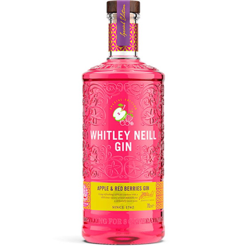 Produktbillede af Whitley Neill Apple & Berry Gin Fl 70 på tilbud i premium kvalitet