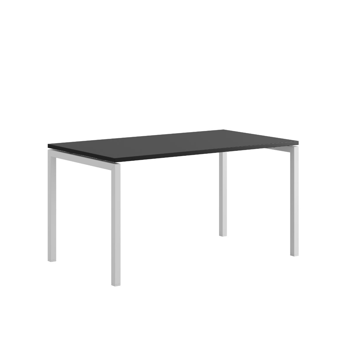 Produktbillede af Luna U Bord 140x80cm Sort-hvid på tilbud