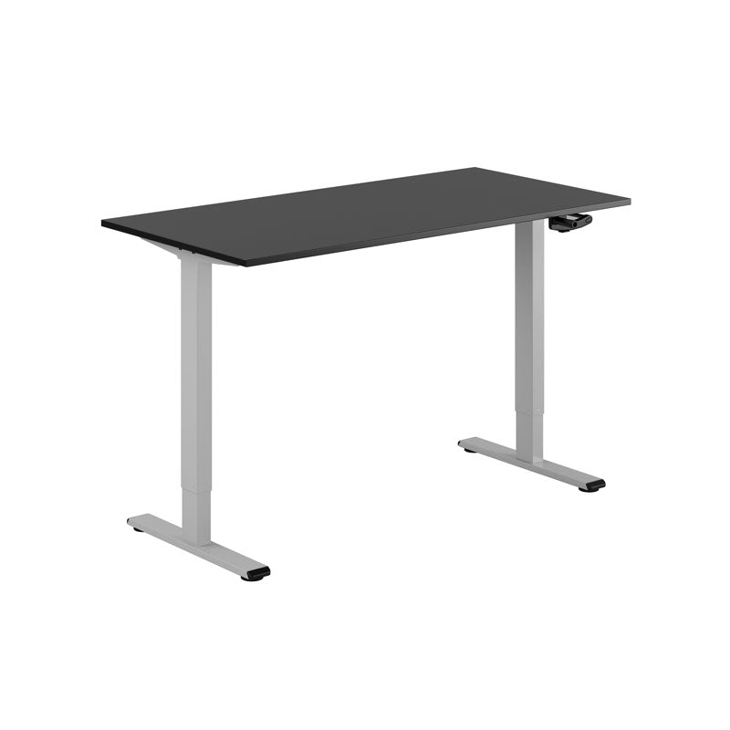 Produktbillede af ECO Hæve/Sænkebord manuelt 140x70cm Sort-grå på tilbud