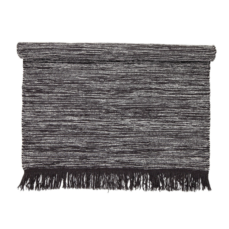 Bloomingville - Geoffrey Rug, Grå, Uld 140x200 cm ❤ Stort online udvalg i Bloomingville ❤ Billig fragt og hurtig levering 2 - 5 hverdage ❤ Varenummer: BGH-47316039270730 / Ean: &
