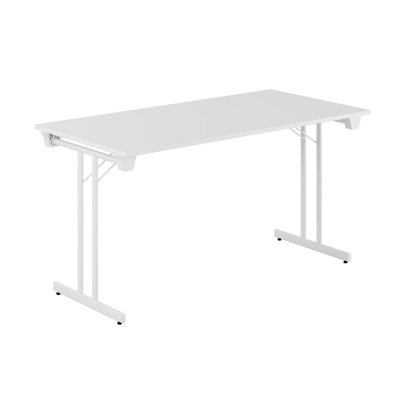Produktbillede af Dinner Style 140x70cm Sammenklappeligt bord Hvid-hvid på tilbud