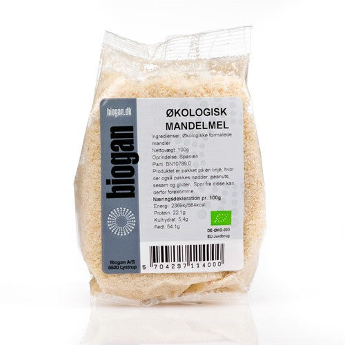 Produktbillede af Biogan Mandelmel Ø 100 g. på tilbud