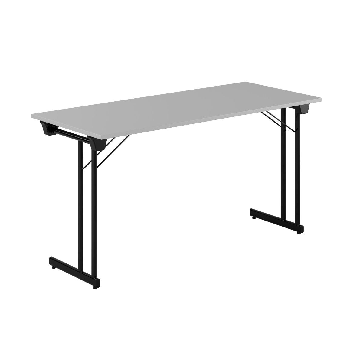 Produktbillede af Kongress Style 140x60cm Sammenklappeligt bord Grå-sort på tilbud