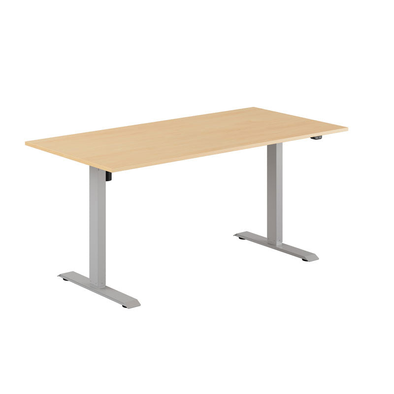 Produktbillede af EASY Hæve/Sænkebord m/1 motor 160x80cm Bøg-grå på tilbud
