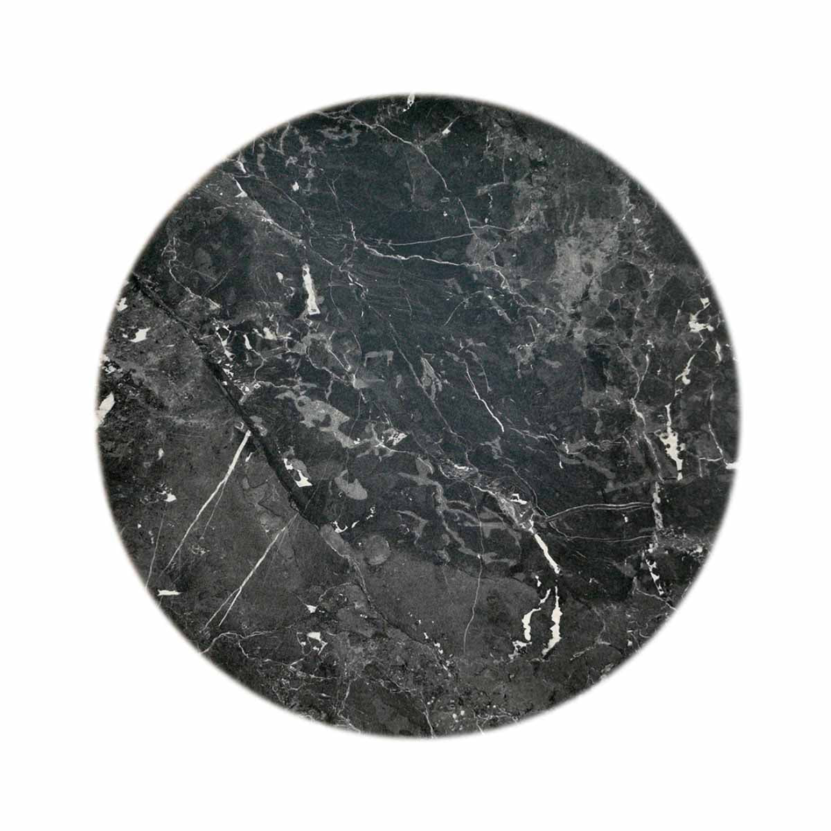 Produktbillede af WERZALIT Marmor Marquina bordplade rund ø70cm på tilbud
