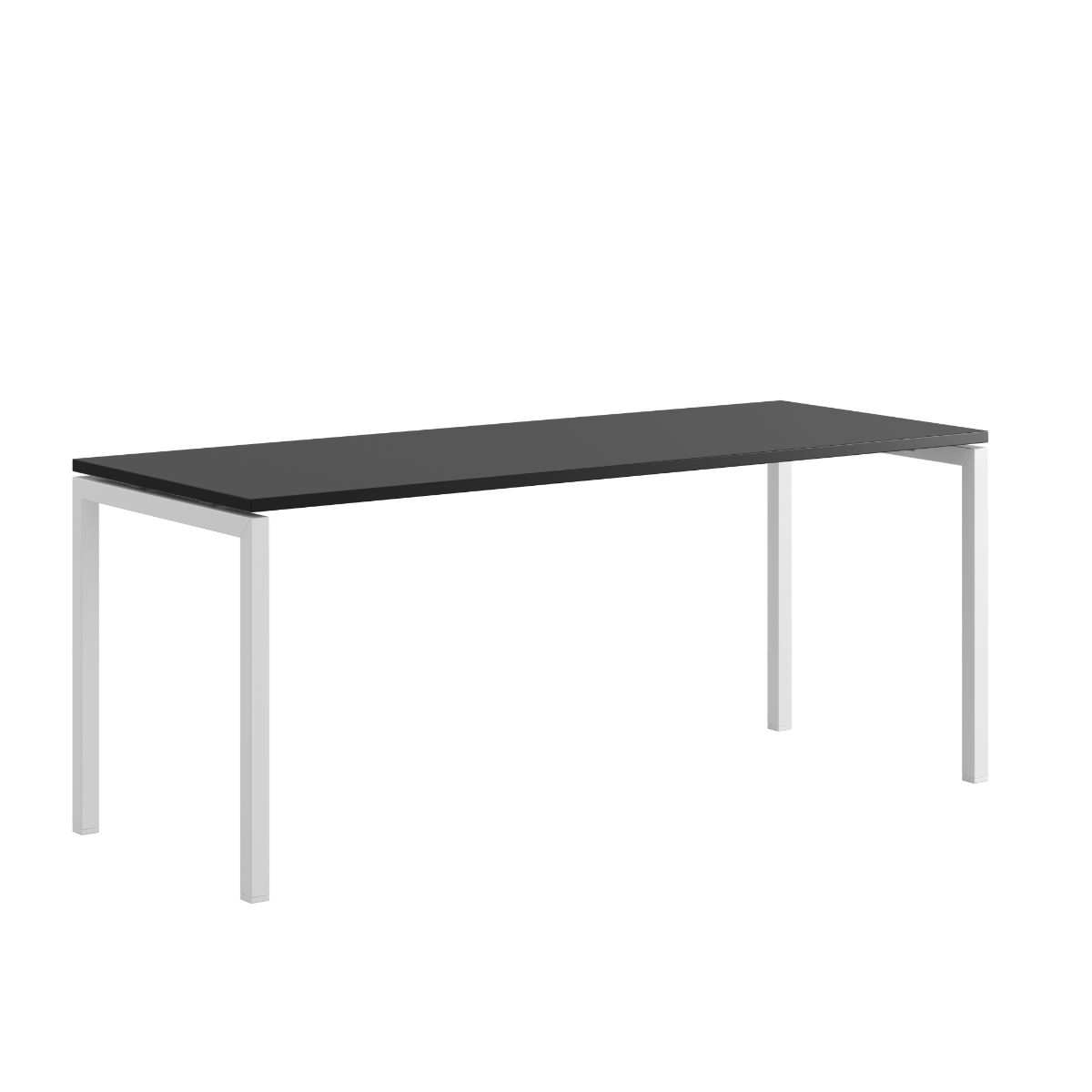 Produktbillede af Luna U Bord 180x70cm Sort-hvid på tilbud