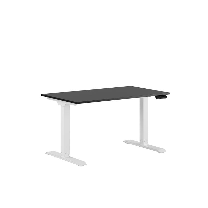 Produktbillede af Premium Hæve/Sænkebord m/2 motorer 120x70cm Sort-hvid på tilbud