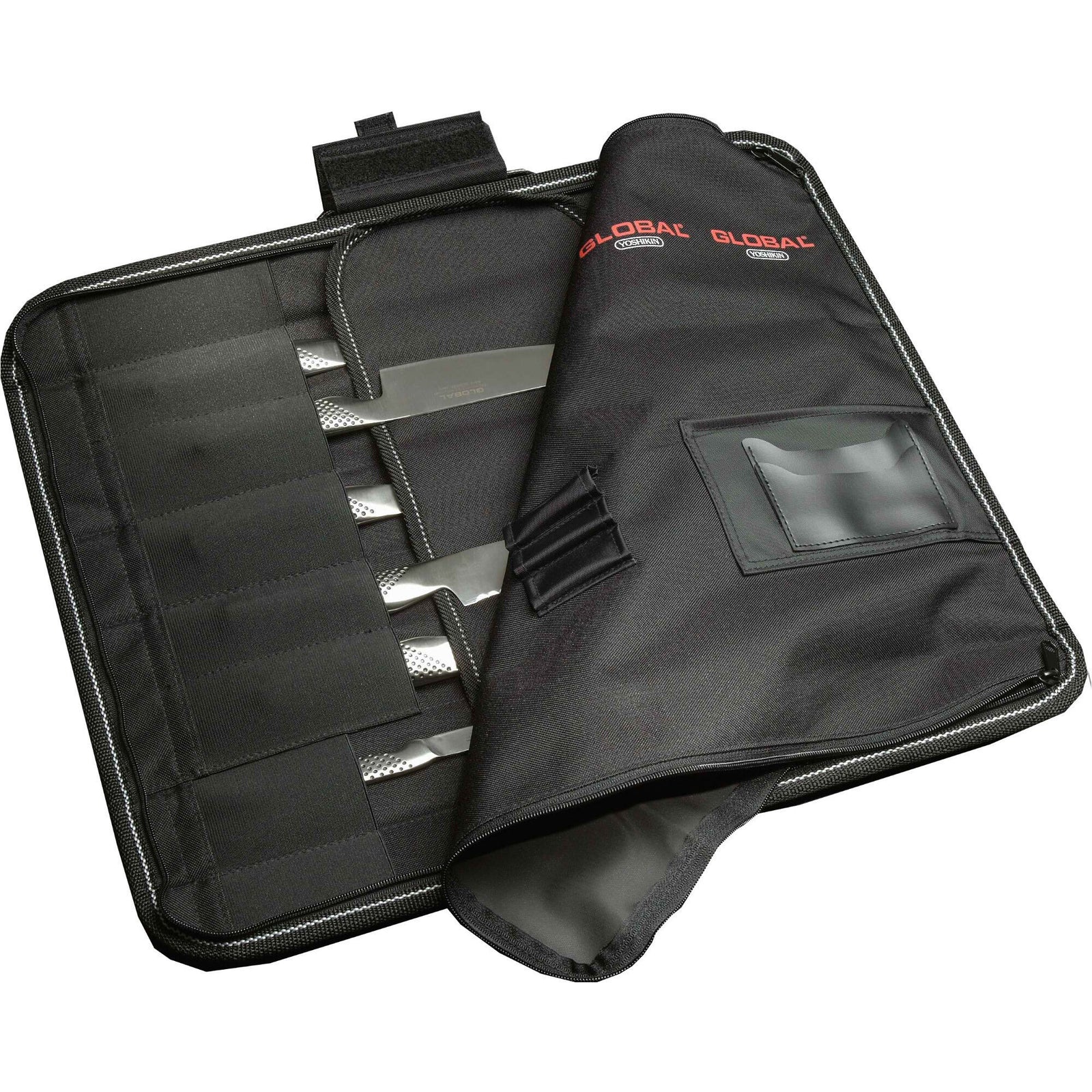 Global Global G667/11 knivtaske med plads til 11 knive – close-up (Knivtaske)